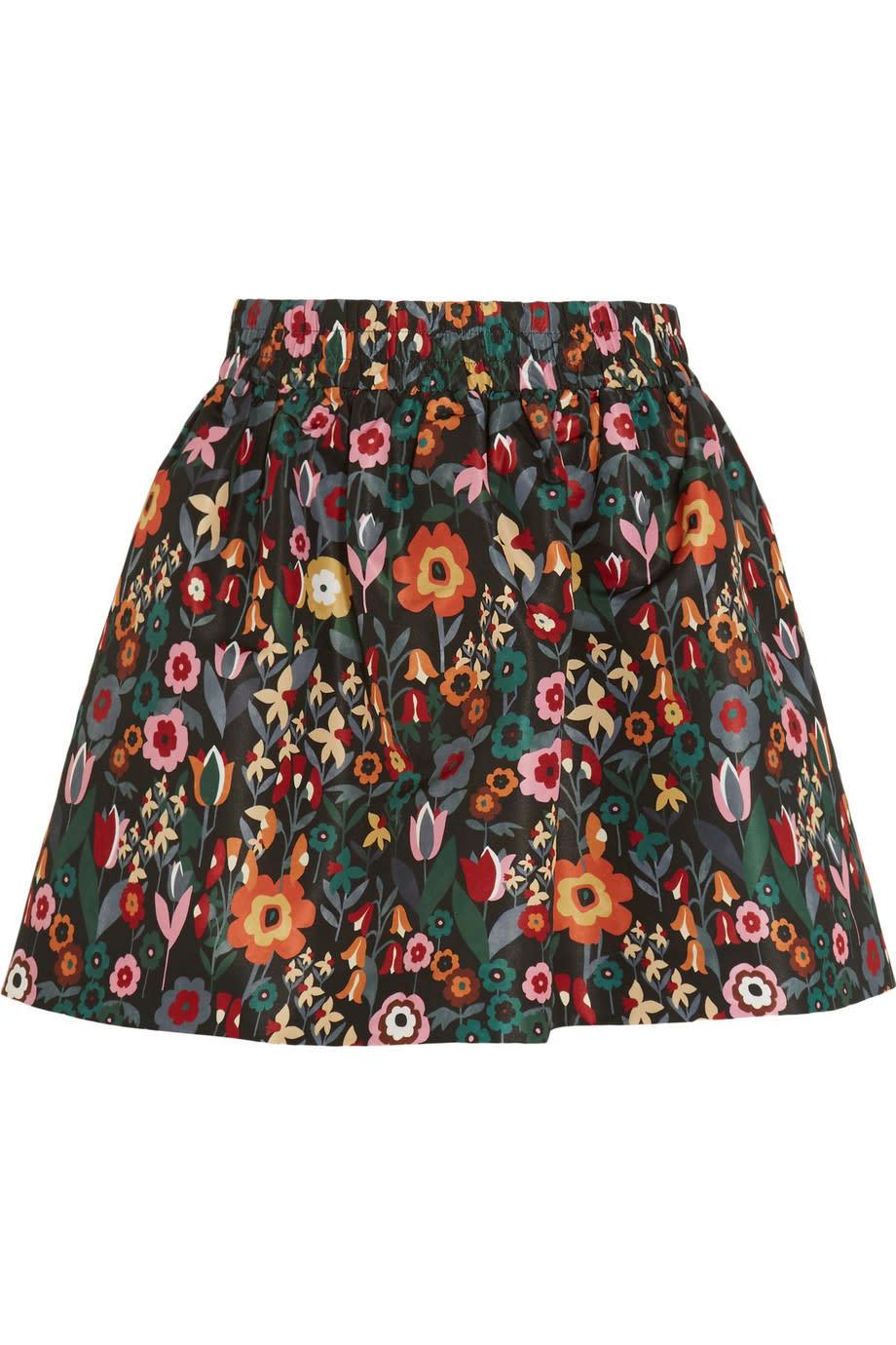 <p>Go for full on vintage vibes in this sassy little mini skirt.<i><a href="https://www.net-a-porter.com/gb/en/product/715217/REDValentino/floral-print-taffeta-mini-skirt" rel="nofollow noopener" target="_blank" data-ylk="slk:[RedValentino, £235];elm:context_link;itc:0;sec:content-canvas" class="link "> [RedValentino, £235]</a></i></p>