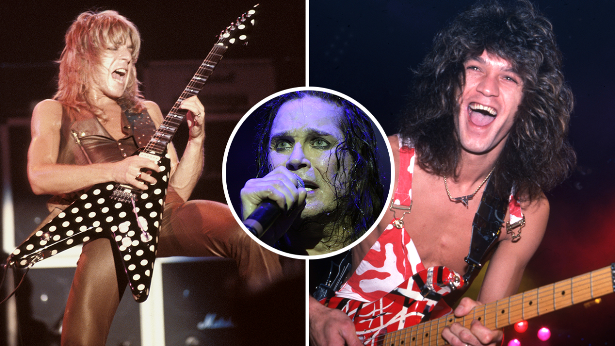  Randy Rhoads, Ozzy Osbourne and Eddie Van Halen 