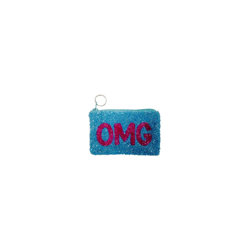 Monogrammed Beaded Clutch