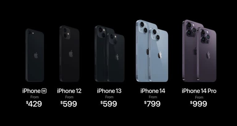 Los precios de toda la familia iPhone en Estados Unidos