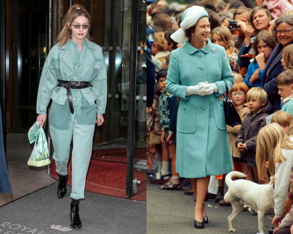 6) Gigi Hadid vs. the Queen