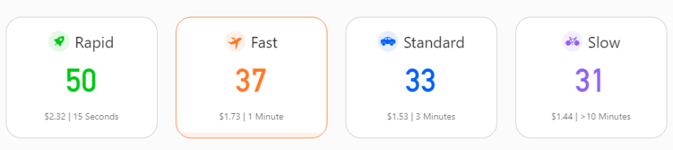 <a href="https://www.gasnow.org/" rel="nofollow noopener" target="_blank" data-ylk="slk:Gas Price(Gwei): GasNow;elm:context_link;itc:0;sec:content-canvas" class="link ">Gas Price(Gwei): GasNow</a>