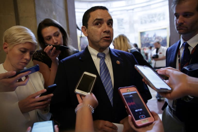 US Rep. Henry Cuellar, pictured at the US Capitol in 2019, could face a long prison term if convicted (ALEX WONG)