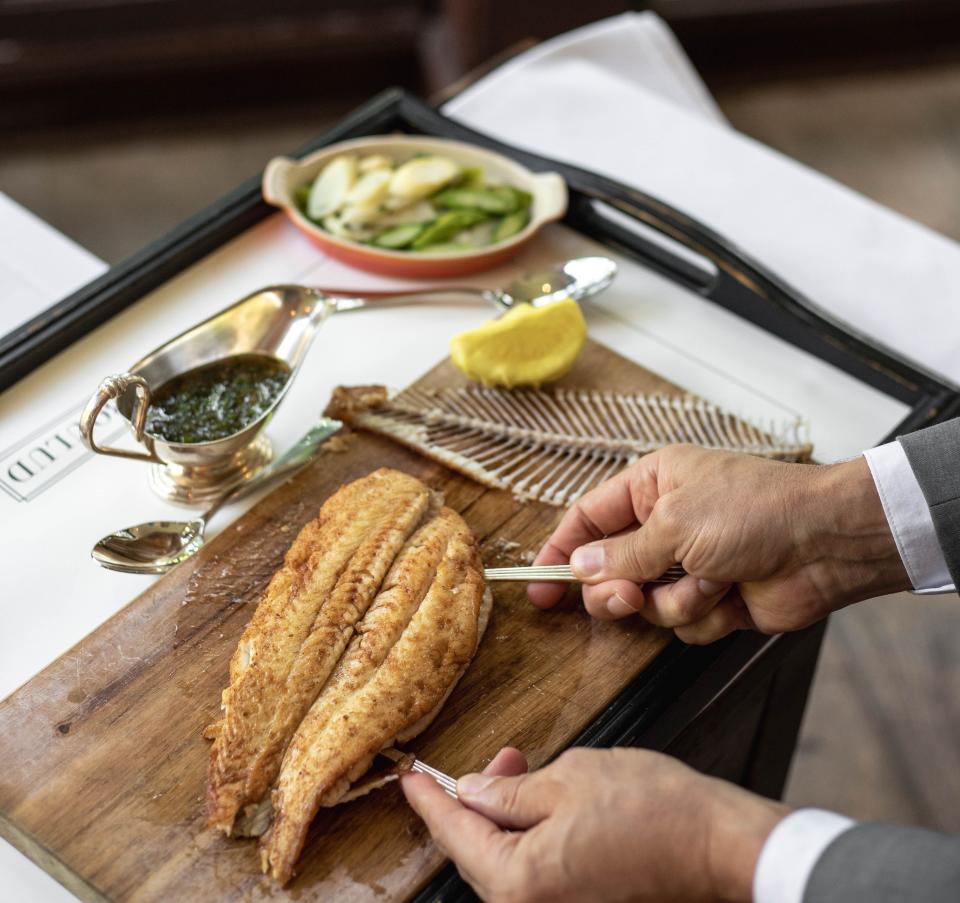 At Cafe Boulud Palm Beach, the Brittany dover sole has been on the menu from Day 1. The restaurant is celebrating its 20th year in 2023.