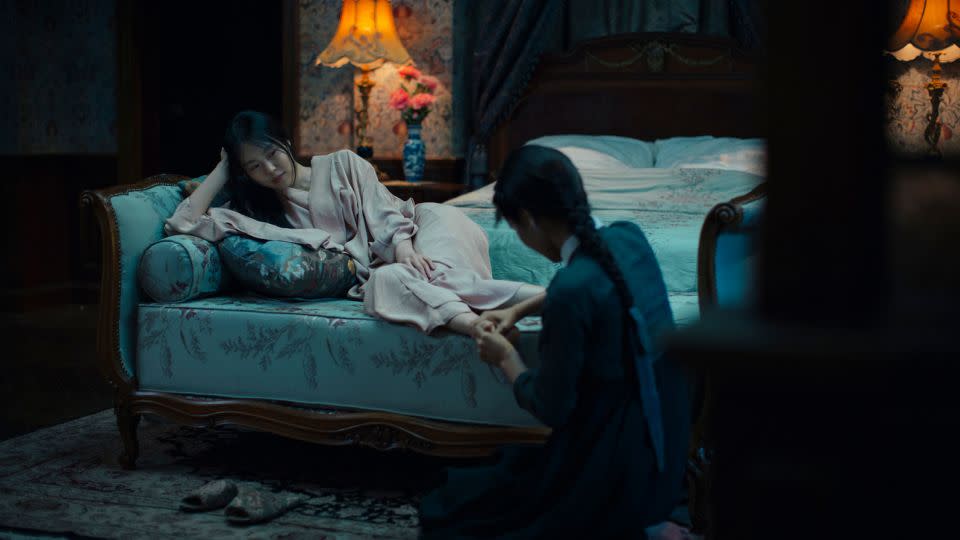 Kim Min-hee and Kim Tae-ri in "The Handmaiden" (2016). - IMDB