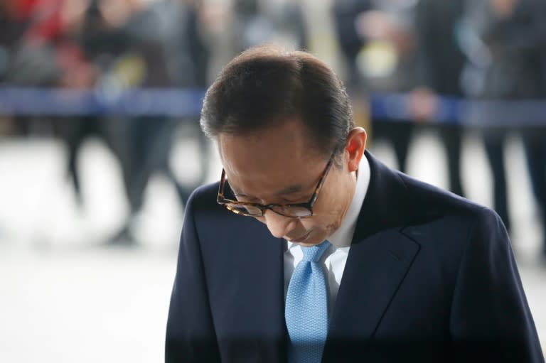 The allegations against South Korea's former president Lee Myung-bak include claims that the Samsung Group bought a presidential pardon in 2009 for its chairman Lee Kun-hee, who had been convicted of tax evasion and given a suspended jail sentence