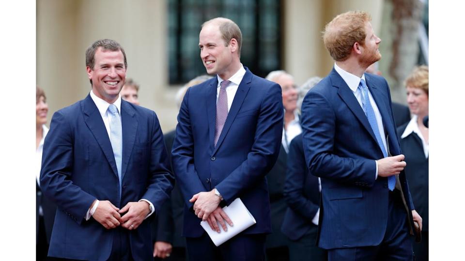 peter phillips and prince william laughing 