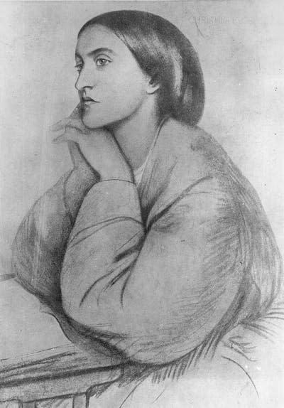 Christina Rossetti, drawn by her brother, the pre-Raphelite artist Dante Gabriel Rossetti. <a href="https://www.gettyimages.com/detail/news-photo/english-poet-christina-rossetti-best-known-for-her-news-photo/3368477?phrase=christina%20rossetti&adppopup=true" rel="nofollow noopener" target="_blank" data-ylk="slk:Hulton Archive/Getty Images;elm:context_link;itc:0;sec:content-canvas" class="link ">Hulton Archive/Getty Images</a>