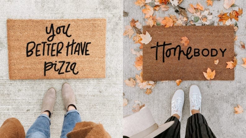 Show your guests what to expect with a sassy or sweet doormat.