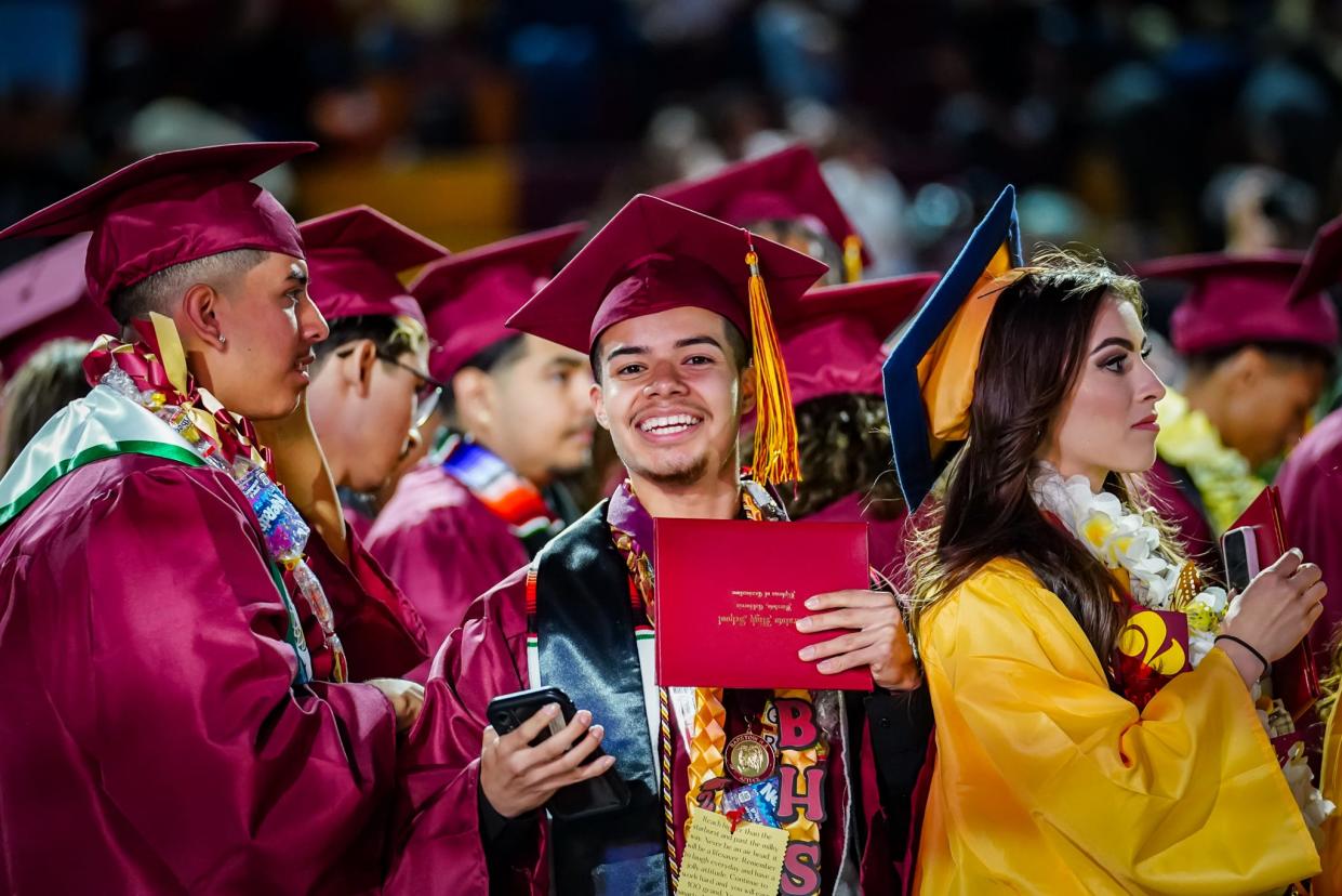 Over 300 Barstow High School Aztecs turned tassels during the school’s annual commencement ceremony on Thursday, June 1, 2023 at BHS’ Langworthy Field.