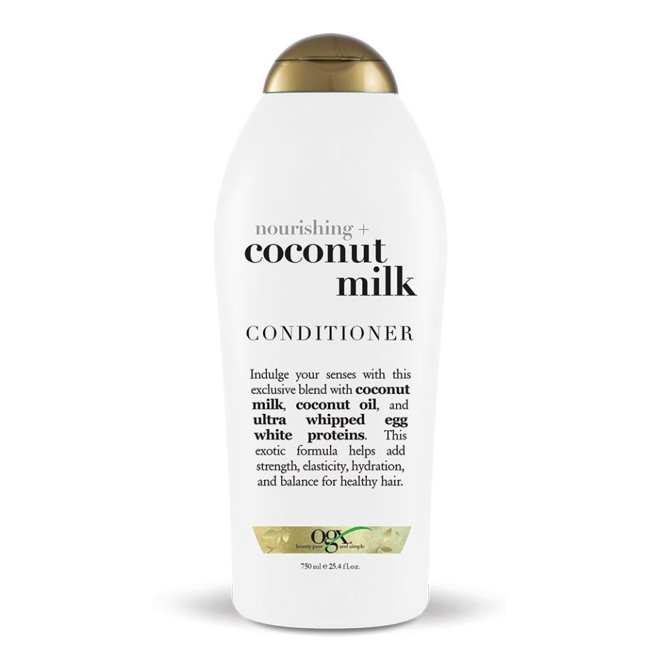 OGX Nourishing + Coconut Milk Conditioner; how to make your hair grow faster