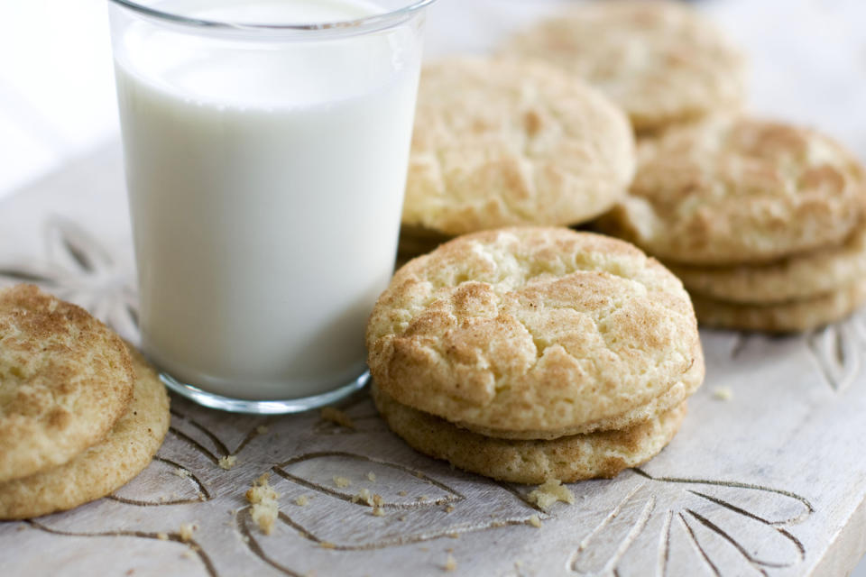 In this image taken on Monday, Nov. 5, 2012, eggnog snickerdoodle cookies are shown in Concord, N.H. (AP Photo/Matthew Mead)