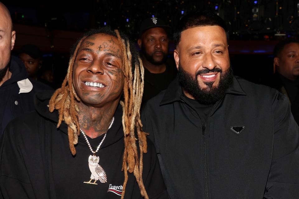 Khaled and Lil Wayne at the 2023 Grammys