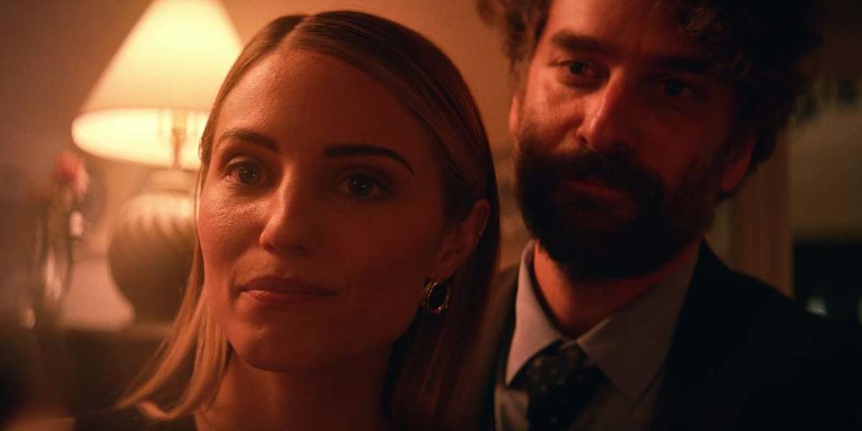 Dianna Agron and Danny Defarrari in 'Shiva Baby' (Courtesy of TIFF)