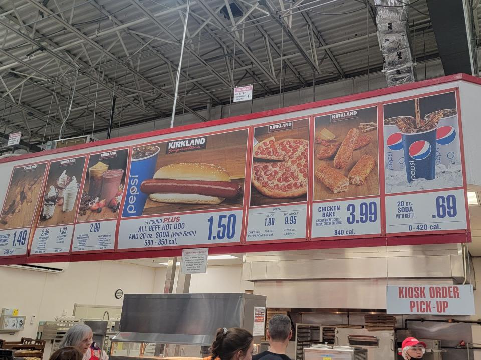 Food court at Costco