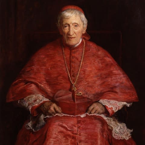 A portrait of Cardinal Newman by Sir John Everett Millais hangs in the National Portrait Gallery - Credit: Bridgeman Art Library