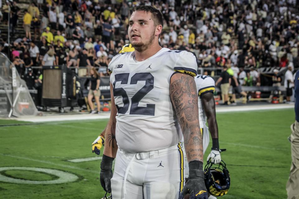 Mason Cole-Michigan football-Jim Harbaugh-Arizona Cardinals-NFL-National Football League-starter