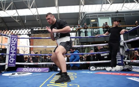 Dave Allen, Lucas Browne & Dereck Chisora Public Work-Outs - Old Spitalfields Market, London, Britain - Credit: Action Images