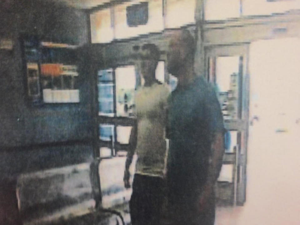 Jimmy Ray Rodgers and Wayne Wright as seen in Walmart surveillance video 