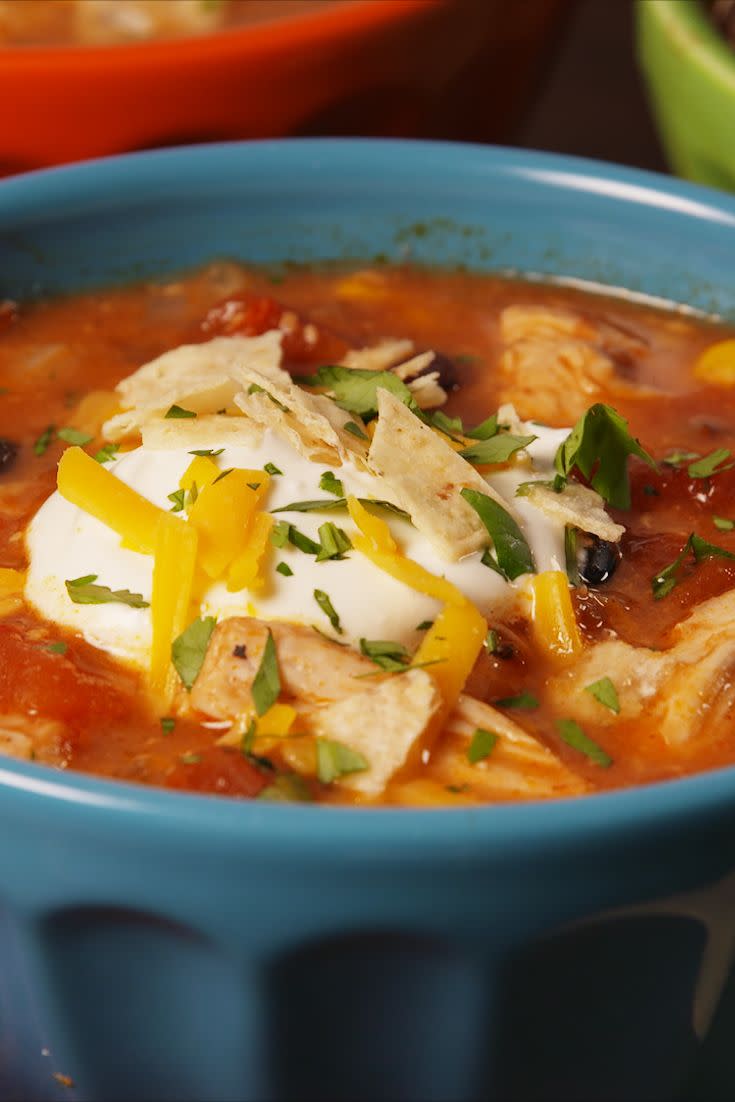 Crock-Pot Chicken Enchilada Soup