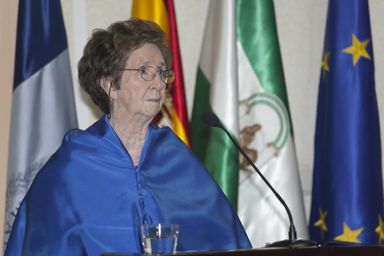 <span class="caption">Nombramiento de Margarita Salas Falgueras como doctora honoris causa por la Universidad de Málaga en 2009.</span> <span class="attribution"><span class="license">Author provided</span></span>