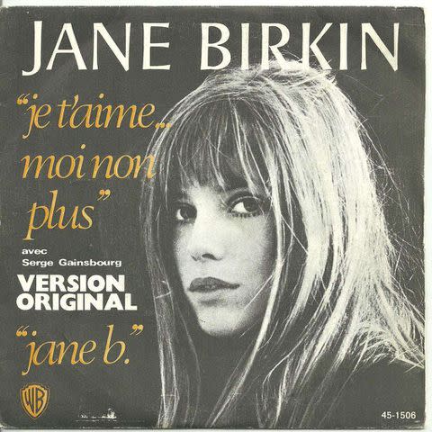 Courtesy Fontana Cover art for Jane Birkin and Serge Gainsbourg's duet "Je T'Aime... Moi Non Plus"