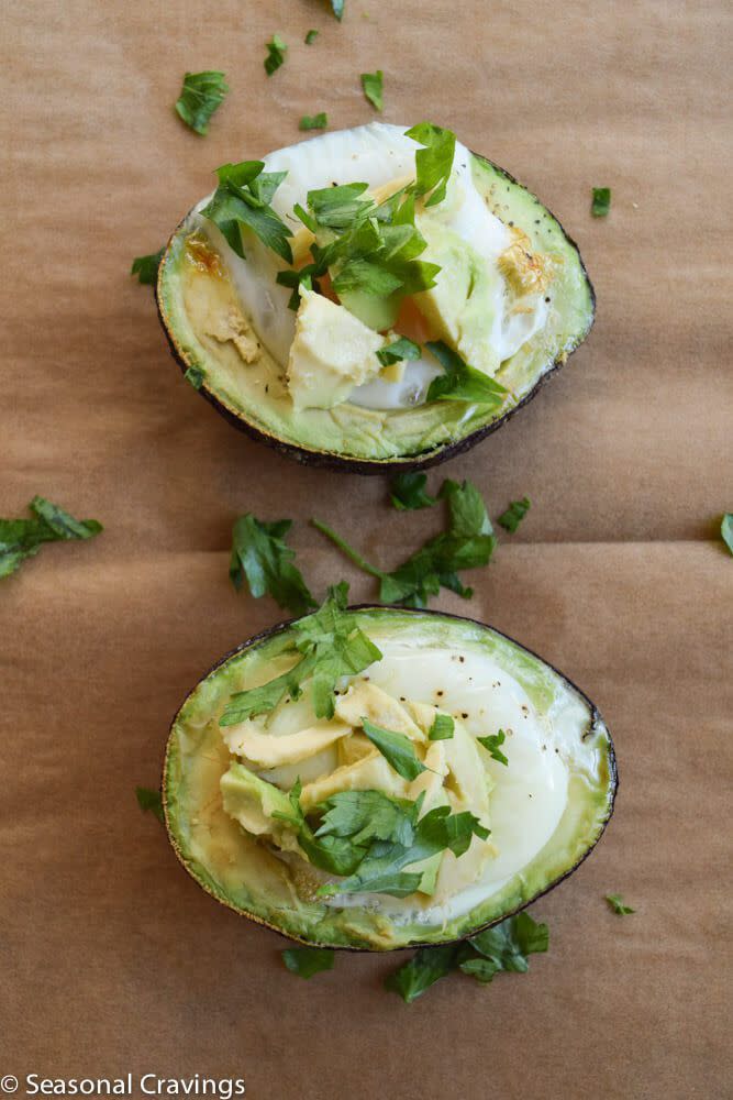 Baked Avocado with Egg