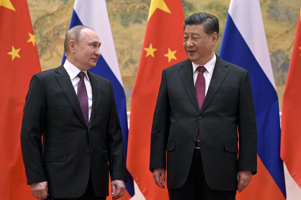 Russlands Präsident Wladimir Putin (links) und Chinas Präsident Xi Jinping bei einem Treffen Anfang Februar.