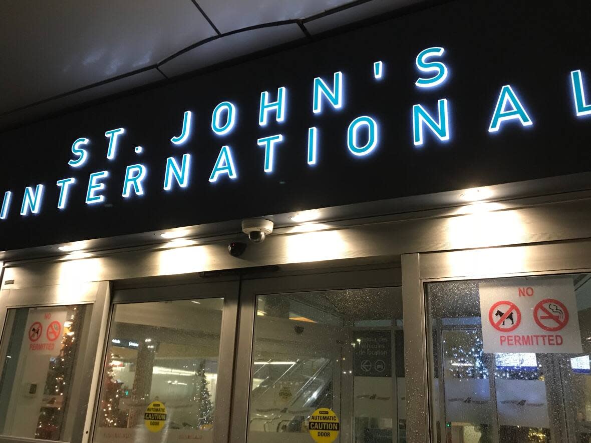 An airplane with 116 Afghan refugees arrived in St. John's on Tuesday night.  (CBC - image credit)