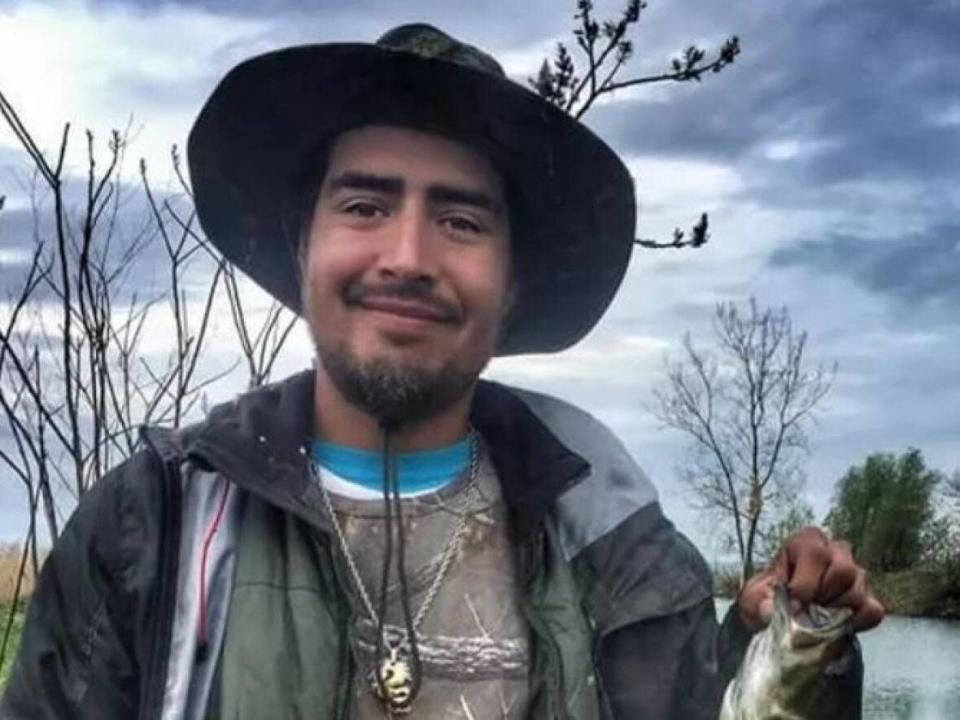 Mike Shawnoo, 36, of the Chippewas of Kettle &amp; Stony Point First Nation died in a boating accident on Wednesday near Ipperwash beach on Lake Huron. (GoFundMe - image credit)