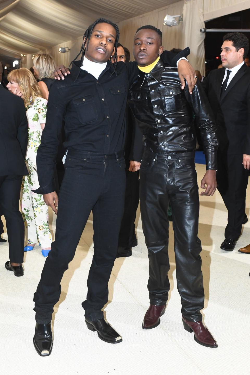 <h1 class="title">A$AP Rocky and Ashton Sanders in Calvin Klein by Appointment</h1><cite class="credit">Photo: BFA/Shutterstock</cite>