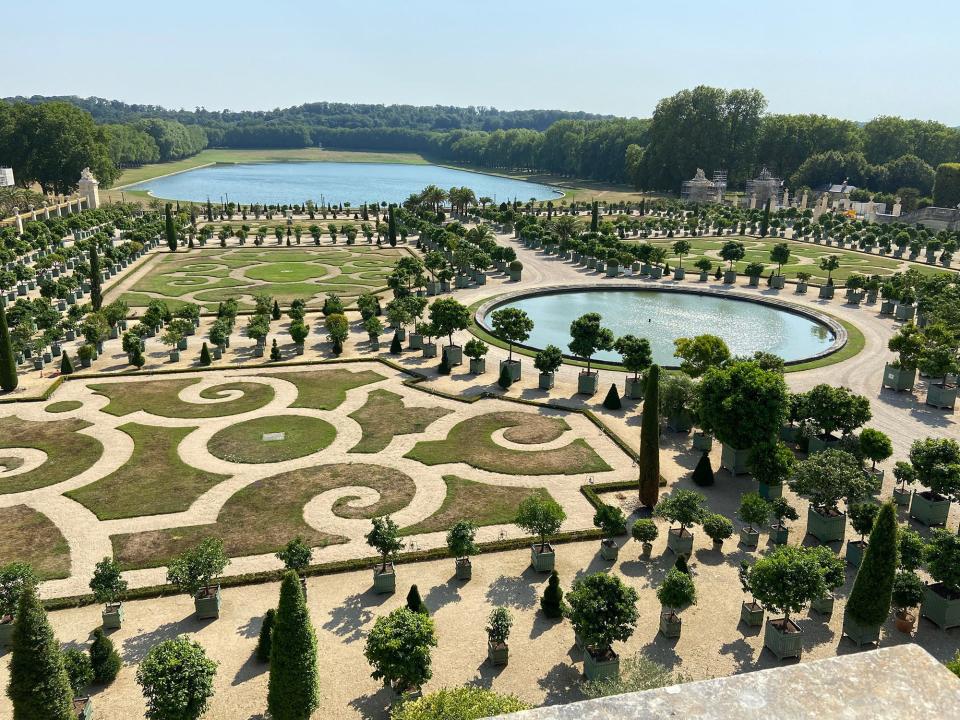 The magnificent fountains and gardens at the Palace of Versailles