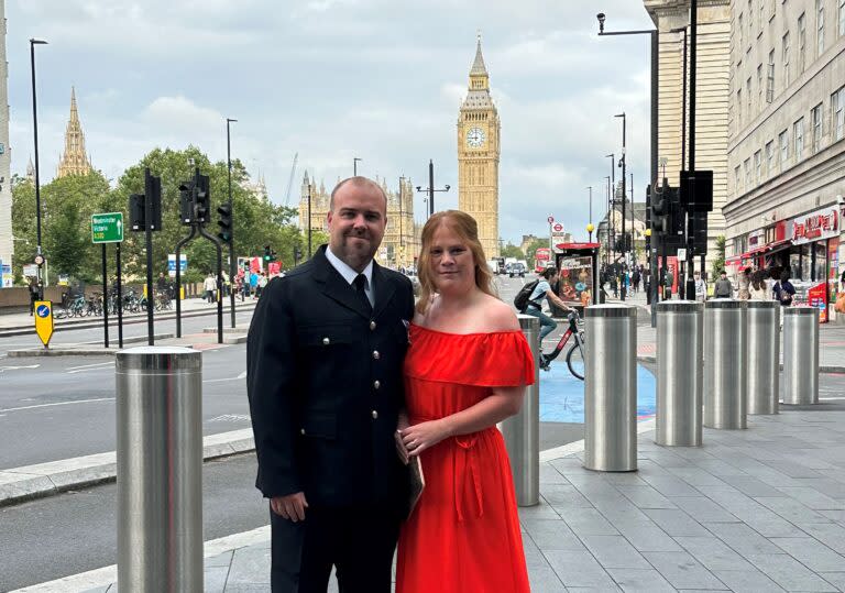 PC Justin Robbie attended a reception at 10 Downing Street. (Avon and Somerset Police)