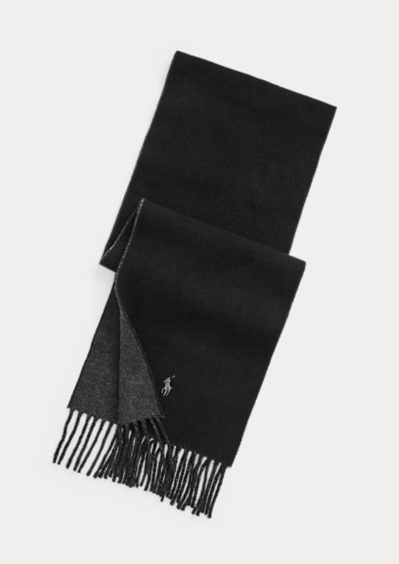 <p><a href="https://go.redirectingat.com?id=74968X1596630&url=https%3A%2F%2Fwww.ralphlauren.com%2Fmen%2Freversible-wool-blend-scarf%2F559496.html%3Fdwvar559496_colorname%3DPolo%2BBlack%252FGrey%26cgid%3Dmen%26webcat%3Dmensale%23srule%3Dmen-sale%26altrurlID%3Dsale-men%26webcat%3Dmensale%26ab%3Den_US_SLP_Slot_3_S1_L1_SHOP%26start%3D1%26cgid%3Dmen&sref=https%3A%2F%2F" rel="nofollow noopener" target="_blank" data-ylk="slk:Shop Now;elm:context_link;itc:0;sec:content-canvas" class="link rapid-noclick-resp">Shop Now</a></p><p>Reversible Wool-Blend Scarf</p><p>ralphlauren.com</p><p>$39.99</p>