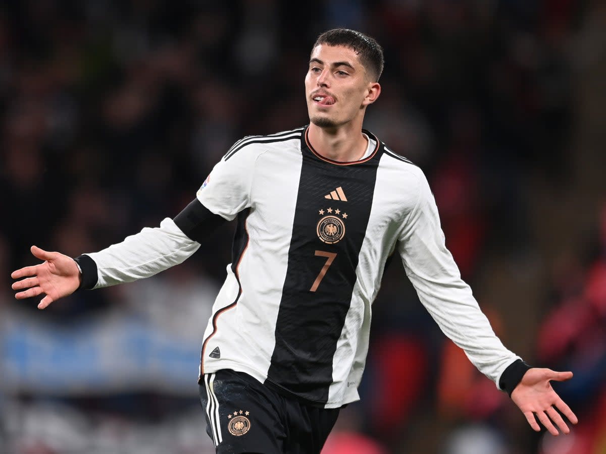 Kai Havertz netted twice against England in the Nations League this autumn (The FA via Getty Images)