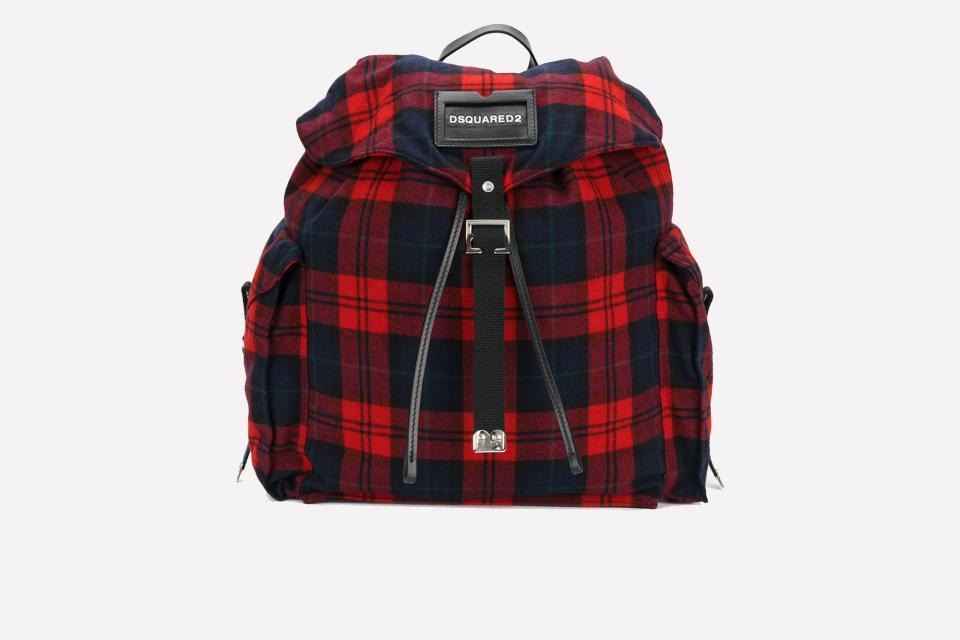 DSquared2 tartan backpack