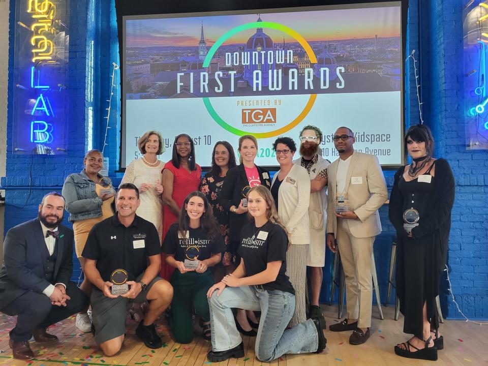 The winners of the 23rd Annual Downtown First Awards, held at Keystone Kidspace on Aug. 10.
