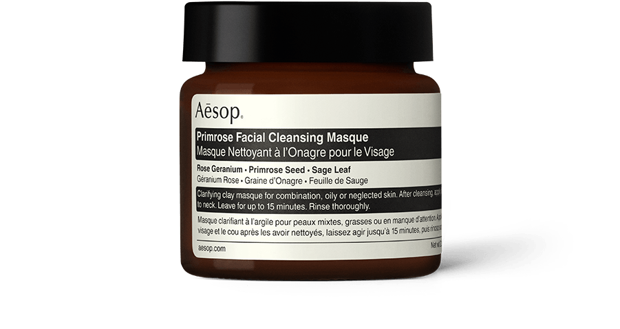 Aesop Primrose Facial Cleansing Masque; best clay face masks