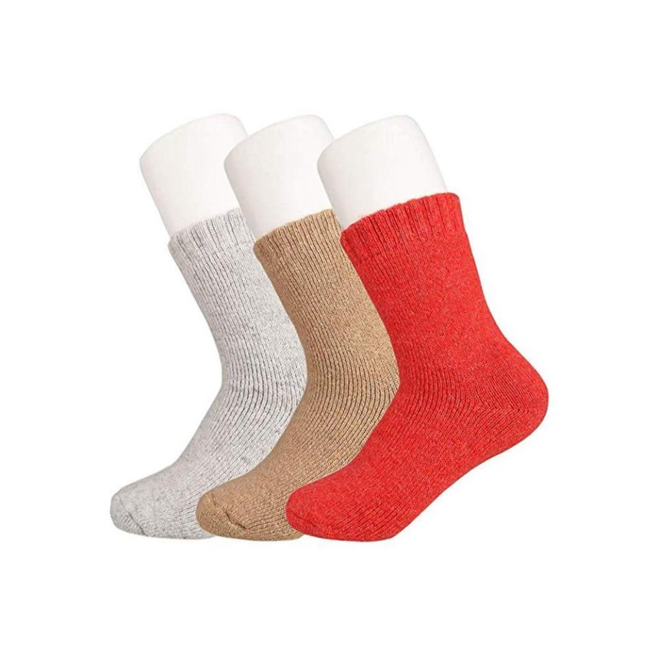 1) Yoicy Super Thick Wool Socks