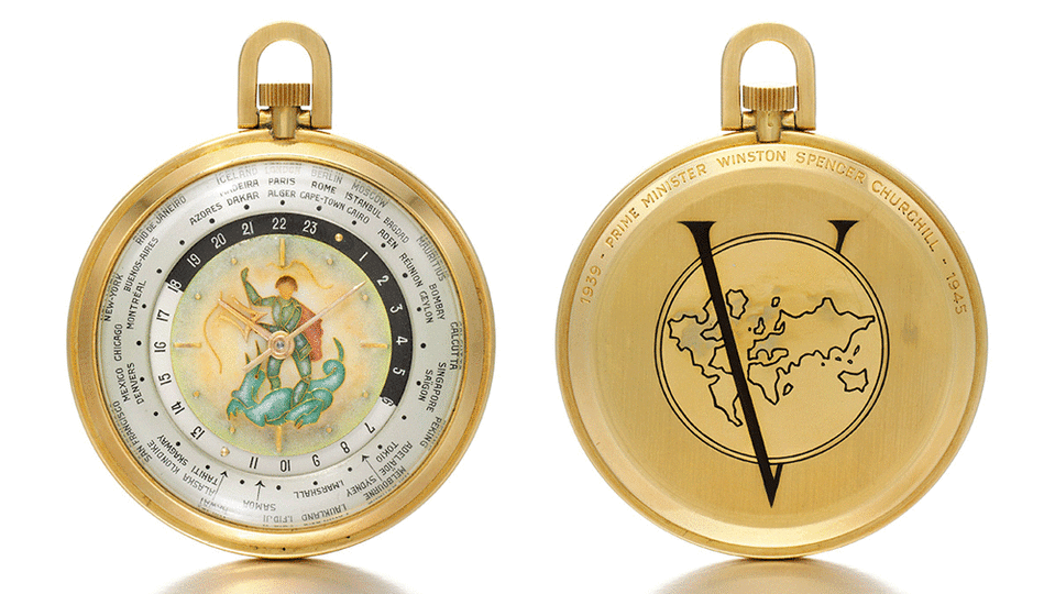 Cottier and Agassiz and Co. “Churchill Victory” Pocket Watch - Credit: Sotheby's