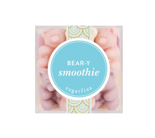 For your friend who always has a pack of fruit snacks stashed on their person, this is a serious upgrade.<strong><br /><br />Get the <a href="https://www.sugarfina.com/shop/bear-y-smoothie/" target="_blank">Bear-y Smoothie Gummies from Sugarfina for $7.50 a box</a></strong>