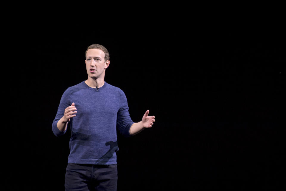 Mark Zuckerberg, chief executive officer and co-founder of Facebook Inc., speaks during the Oculus Connect 5 product launch event in San Jose, California. (Photo: Getty Images)