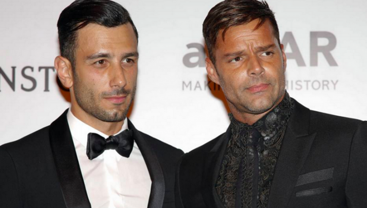 Ricky Martin y Jwan Yosef en día que anunciaron su noviazgo.