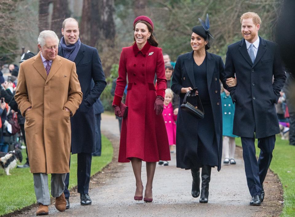 The royal family on Christmas in 2018