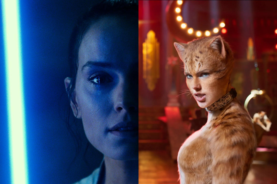 "Star Wars: The Rise of Skywalker" and "Cats" both came out Dec. 20, 2019.