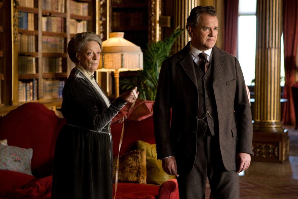 maggie smith, hugh bonneville, downton abbey