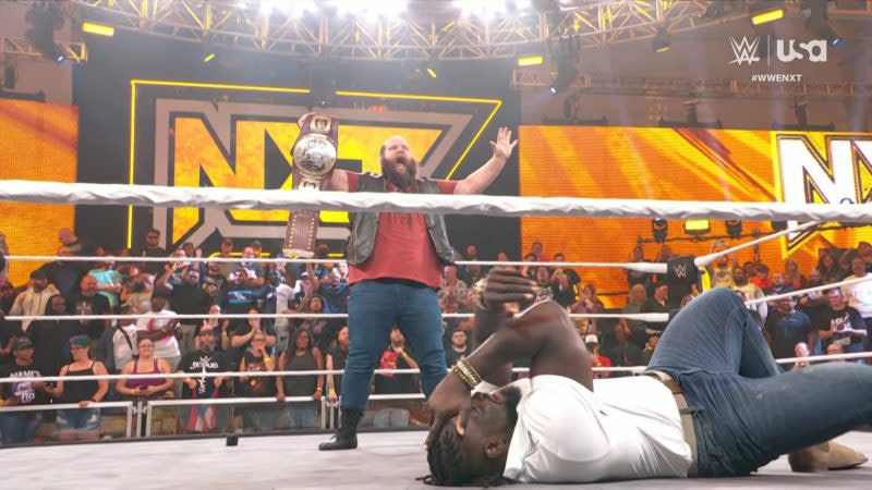 Ivar attacks Oba Femi WWE NXT