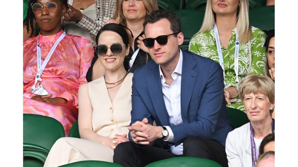 Michelle and Jasper attend the All England Lawn Tennis and Croquet Club on July 03, 2022 