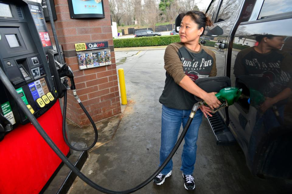 Cheaper gas prices await Upstate motorists this year as a record number of July 4th holiday travelers are expected to hit the roads, according to AAA.