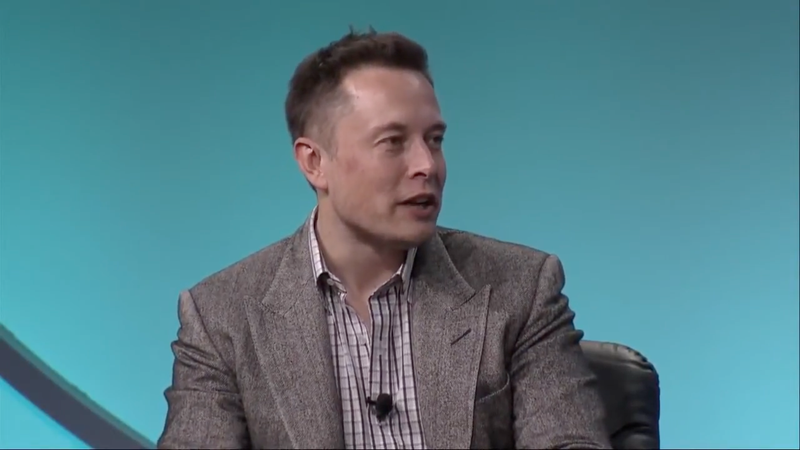 Elon Musk being interviewed in May 2013 during the Milken Institute Global Conference.<br> - Screenshot: YouTube / Milken Institute (<a class="link " href="https://youtu.be/T55CcN5c5as" rel="nofollow noopener" target="_blank" data-ylk="slk:Fair Use;elm:context_link;itc:0;sec:content-canvas">Fair Use</a>)